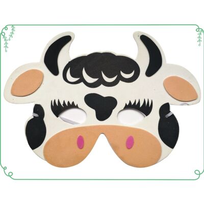 eva儿童动物卡通面罩/支持混批/农场面具/奶牛