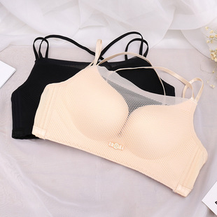 出格无痕抹胸内衣女无钢圈防走光调整型文胸聚拢内衣性感厂家直销