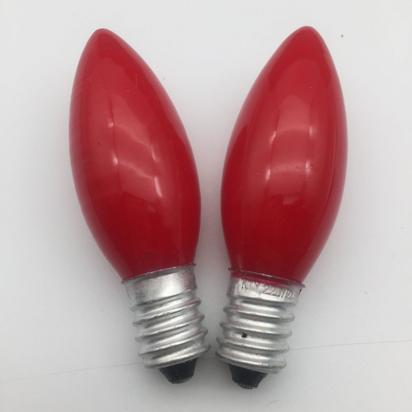 红色神灯莲花神台蜡烛尖磨砂泡长明佛灯电香尖炉灯财神泡e14尖红