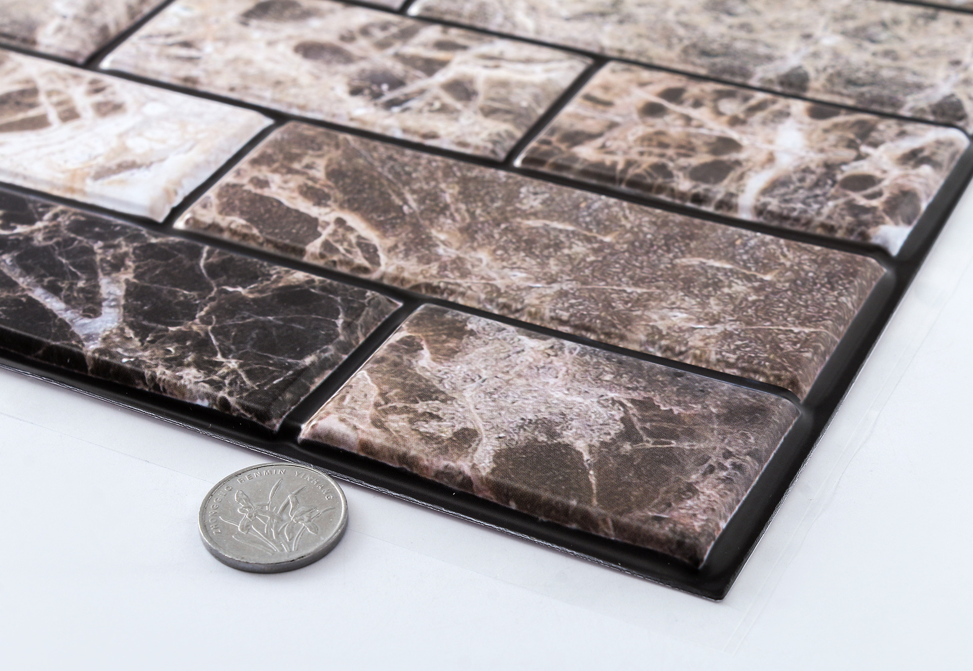 跨境爆款 3d立体瓷砖贴 防撞贴 pvc墙贴