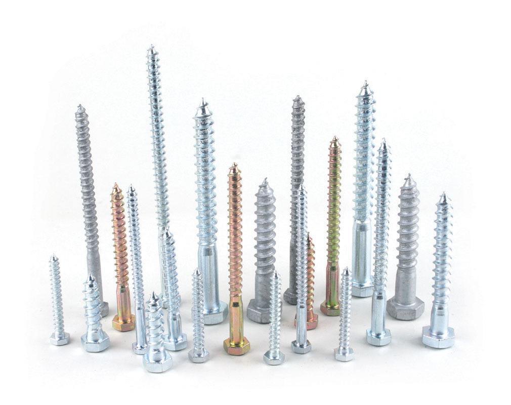 厂家直销 六角木螺丝 外六角自攻螺丝 镀白锌外六角头木螺栓现货-阿里