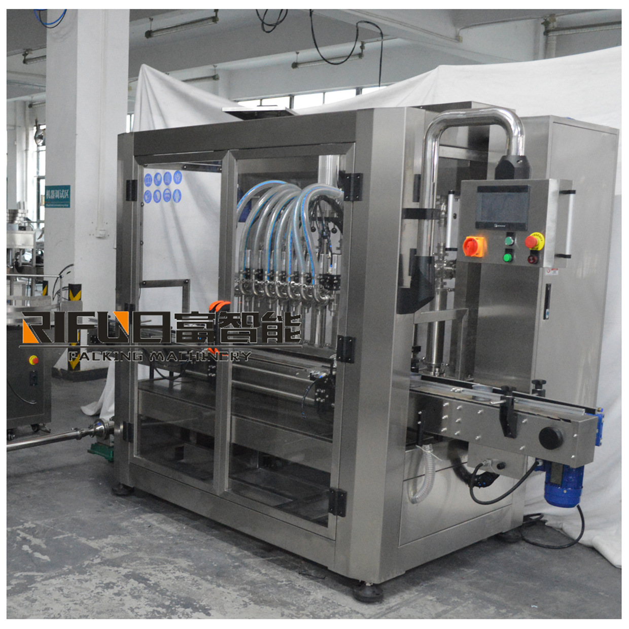 自动8头活塞灌装机化妆品龟苓膏灌装线兽药灌装机