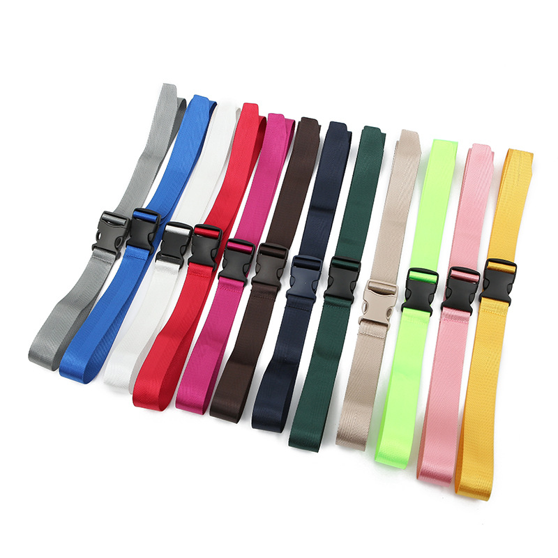 New Release Buckle Pp Solid Color Non-Hole All-Match Adjustable Belt Korean Style Personalized Style Student Belt Foreign Trade Wholesale