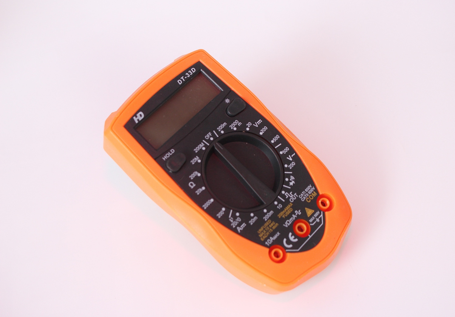 跨境热销电工仪器仪表 手持式高精度测量电工表dt33d数字万用表