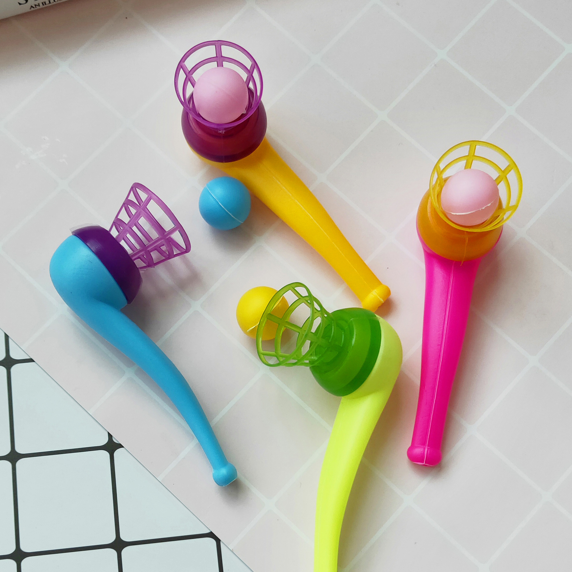 怀旧经典复古国货 传统塑料悬浮吹球 回忆童年儿童玩具地摊