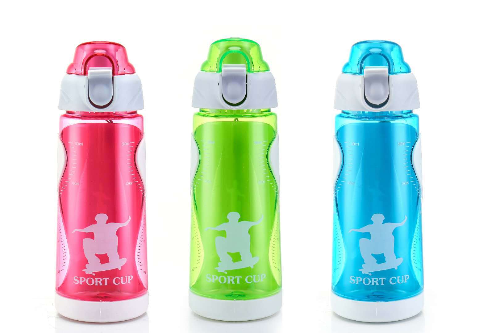 Plastic Water Bottle Two-Color Cups Body Sports Water Cup Outdoor Sealed Car Suction Nozzle Water Cup Gift Cup Wholesale