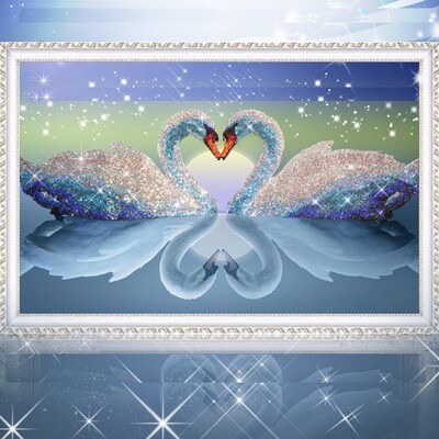 钻石绣儿童 女孩.绣钻钻画砖石秀婚房床头花新款十字锈满钻小