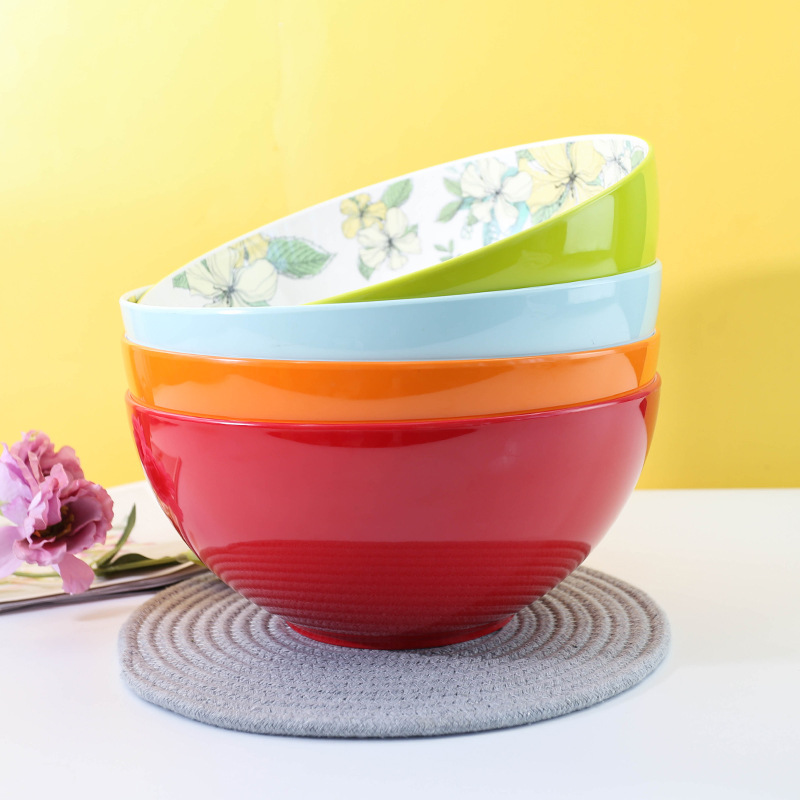 碗碟盘餐具 树脂餐具超大号搓面盘水果碗家用洗菜盘礼品定制logo