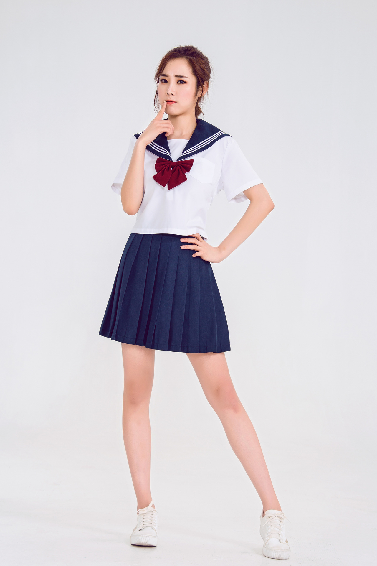 教官与学生格子性感超短裙学生装制服诱惑cosplay演出服学生服