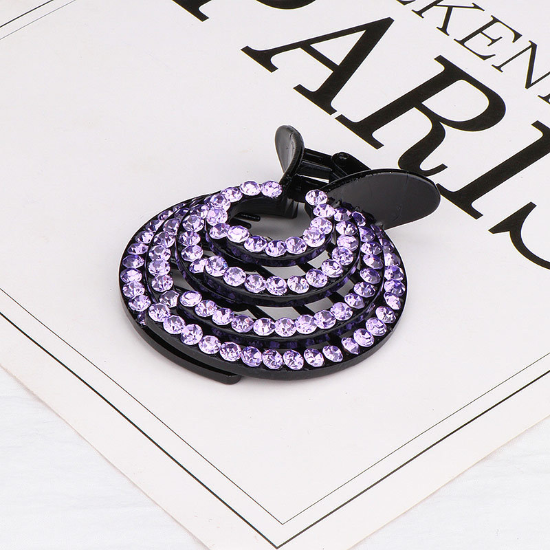 【爆款热卖】抓夹百搭 优雅女水钻新款马尾夹鸟巢丸子头发夹