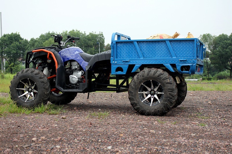 250四驱大公牛沙滩车四轮越野摩托车场地utv带斗轴传动沙漠农夫车