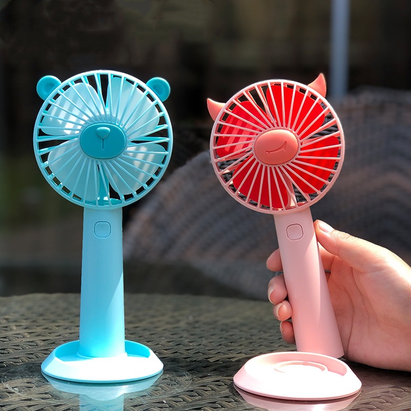电动小风扇迷你学生宿舍厂家直销手拿随身底座便携式usb小风扇