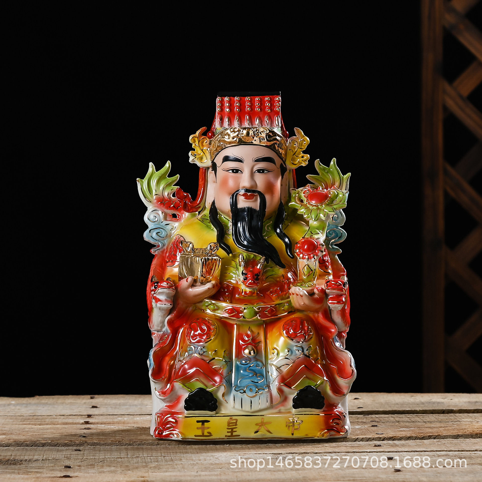 玉皇大帝玉皇上帝西王母王母娘娘神像玉皇大帝陶瓷工艺品摆件佛像