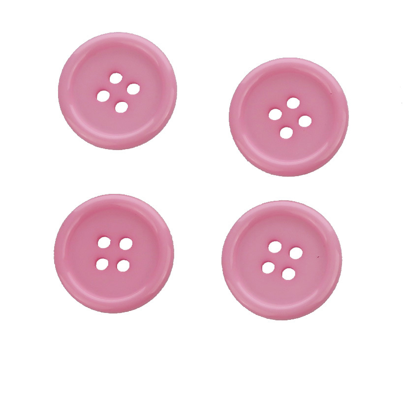 厂家直销四眼细边树脂纽扣 diy扣子多彩糖果色童装工作服纽扣批发