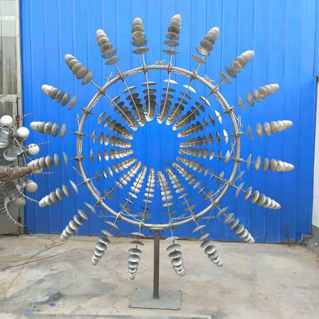 工厂特价户外景观雕塑不锈钢风动雕塑城市标志风能动态不锈钢雕塑