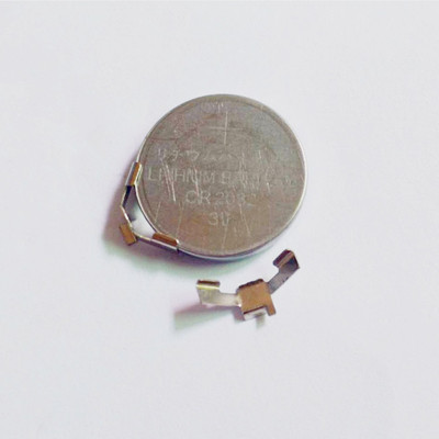 lir2032插脚正负极纽扣电池弹片