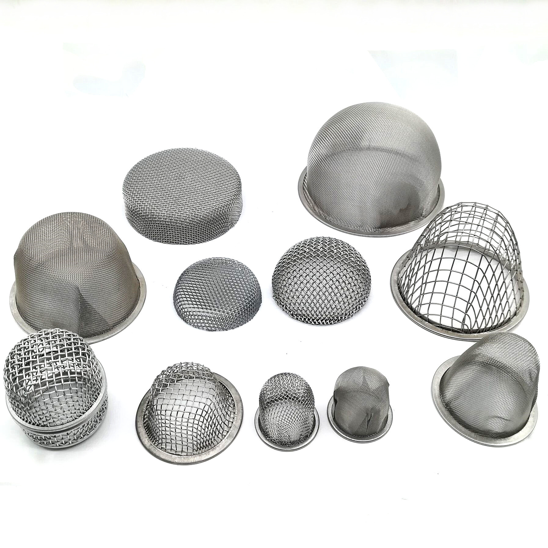 圆柱过滤网单层多层圆柱形不锈钢过滤网包边焊接法兰冲孔编织