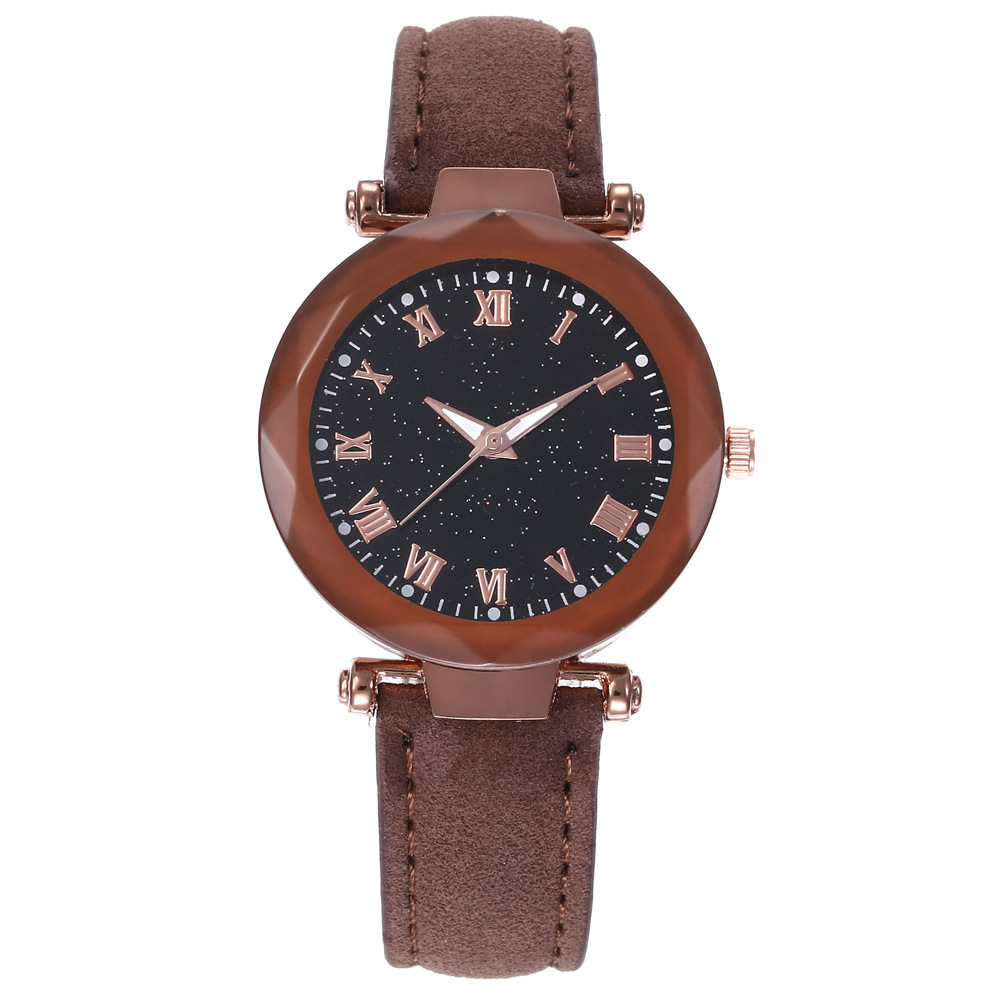 星空12数字米兰带磁铁扣学生女式休闲手表