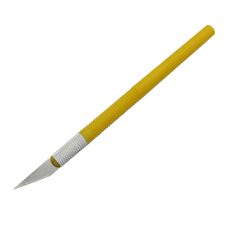 6个刀片小黄雕刻刀手机贴膜刻刀笔刀美工刀剪纸刀手工模型刀