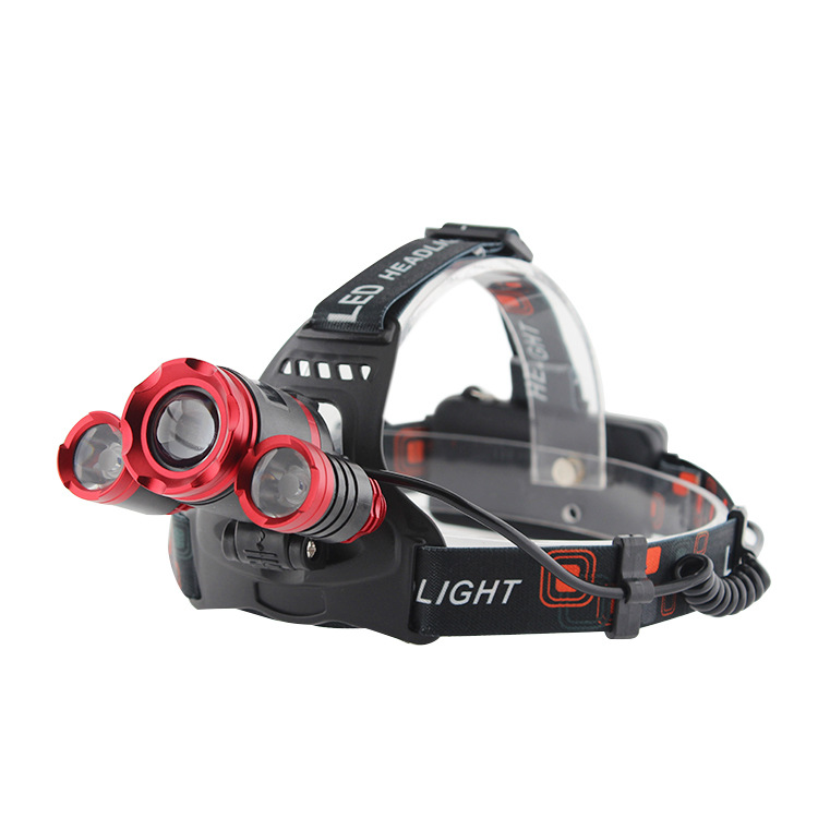 探露led头灯强光充电远射3000米头戴式手电筒亮夜钓户外捕鱼矿灯