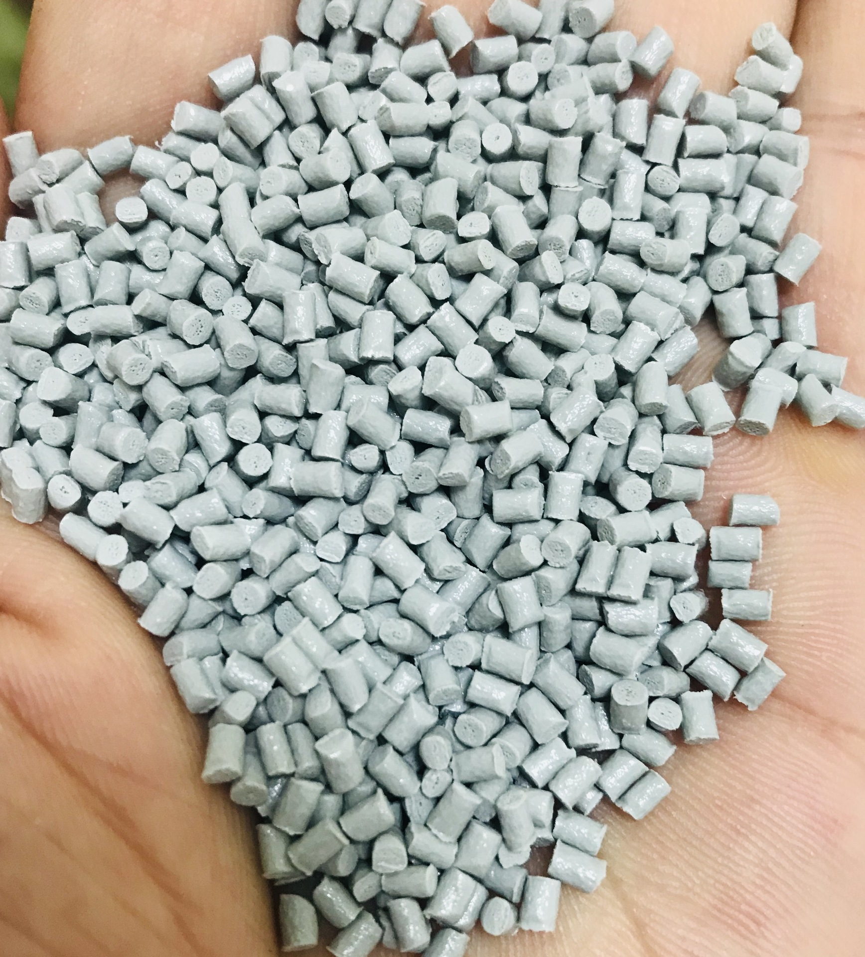 灰色pc加纤增强防火阻燃v0级塑料颗粒/灰白色pc聚碳阻燃料再生料