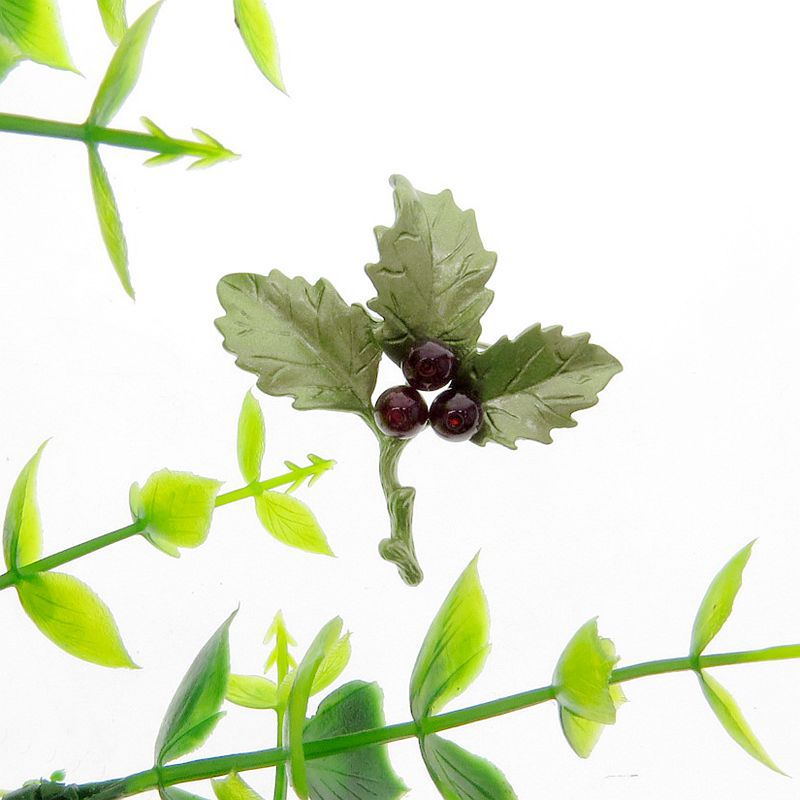 欧美时尚批发饰品创意女款叶子洪冬青果绿色烤漆石榴石