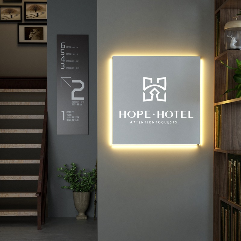 创意镂空灯箱铁艺广告牌制作户外门头发光字led招牌设计门牌定制