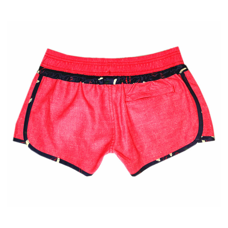 跨境女士运动速干短裤 健美健身跑步冲浪沙滩裤 休闲五分美人泳裤