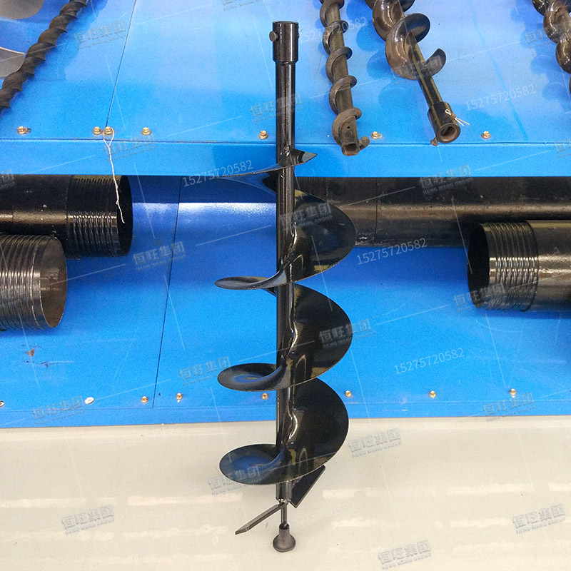 挖坑机螺旋钻杆 硬质合金螺旋钻头 定做双头螺旋钻杆