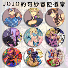 动漫马口铁徽章 JOJO的奇妙冒险黄金之风周边胸章胸针挂件订定 制