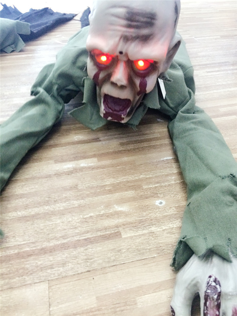 万圣节鬼屋装扮恐怖吓人整蛊玩具道具大爬鬼电动吊鬼派对装扮