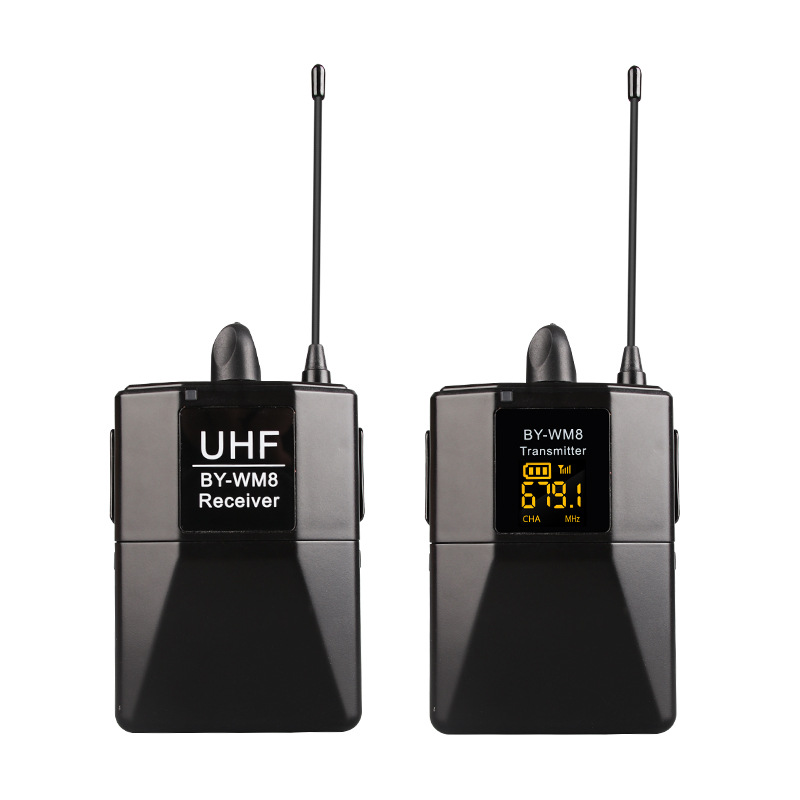 u段单反摄影手机无线麦克风视频拍摄直播街头采访录音领夹式话筒