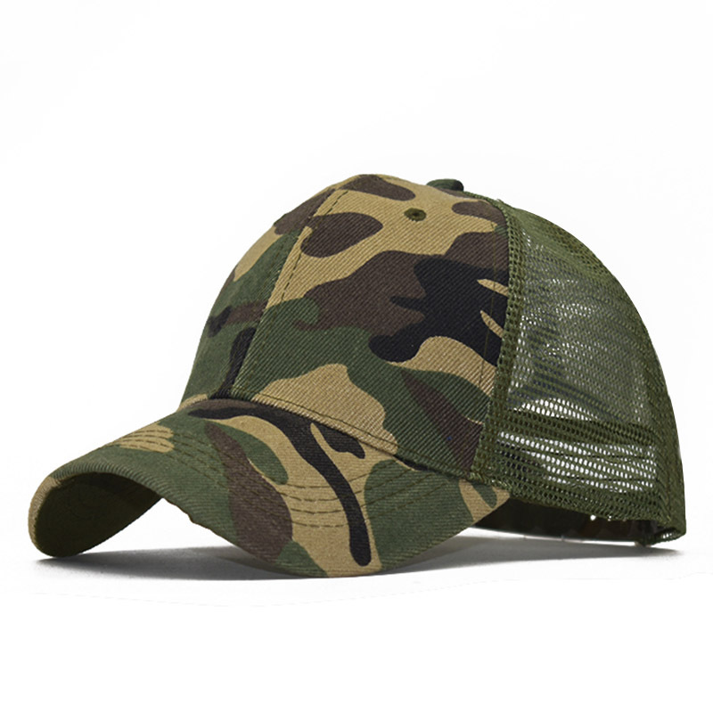 2018 Summer Camouflage Hat Camouflage Baseball Cap Mesh Cap Sports Peaked Cap Outdoor AliExpress One Piece Dropshipping