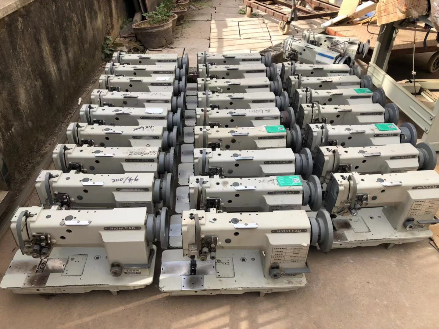 供应工业缝纫机 二手缝纫机二手海菱牌同步双针车8成新左右