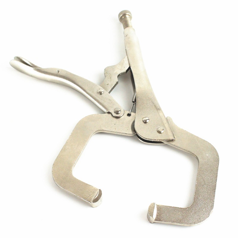 木工手动工具挤压式夹钳 方口c型夹具钳子 扁嘴钳烧焊钳