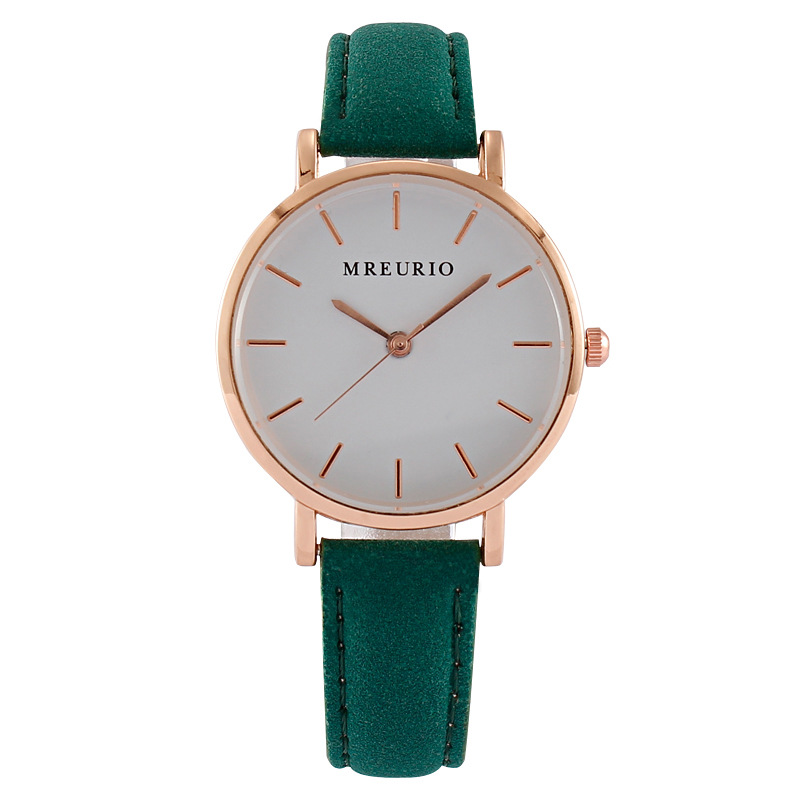 新品简约女士手表女表中学生皮带腕表石英表厂家现货批发一件代发