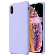 适用于苹果iPhoneX真液态硅胶保护套华为P30真超纤三星S8/9纯液态