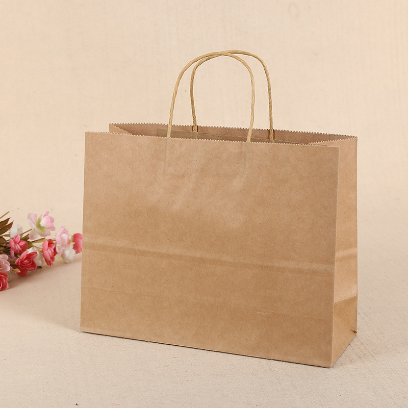横版32*25*11cm牛皮纸袋定做手提袋纸袋礼品袋定制logo现货批发