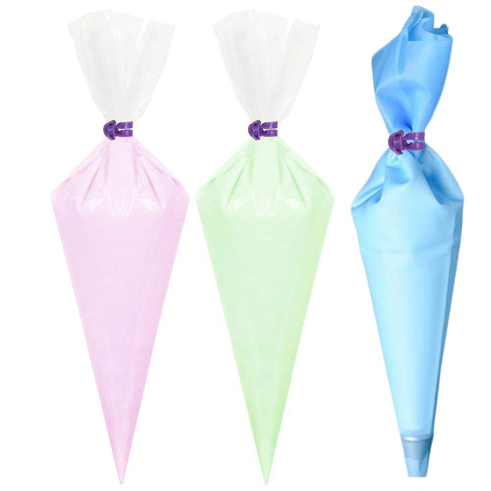 厂家生产 现货55件裱花袋套装 加厚pe裱花袋 tpu裱花袋 硅胶扎带