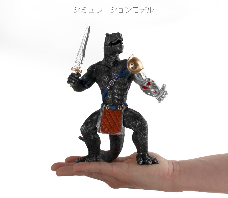 新款恐龙人形战士模型镰刀龙羽王龙霸王龙战士带武器模型摆件玩具