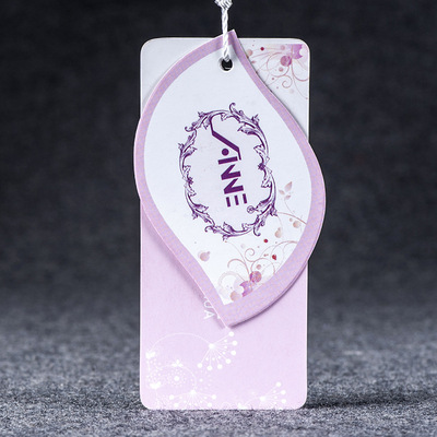 800克加厚衣服纸吊牌异形童装商标印刷定做女装服装高档吊牌订做