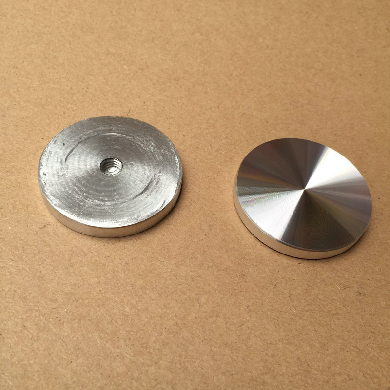 优质家具五金铝饼 玻璃茶几餐台铝饼 实心圆形铝饼50*7mm*m8-阿里巴巴