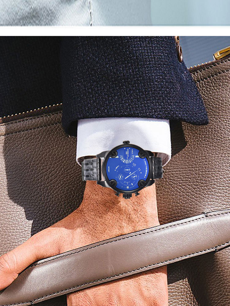 瑞士注册品牌kuerst酷尔时顿大表盘男士手表石英表直播带货代发