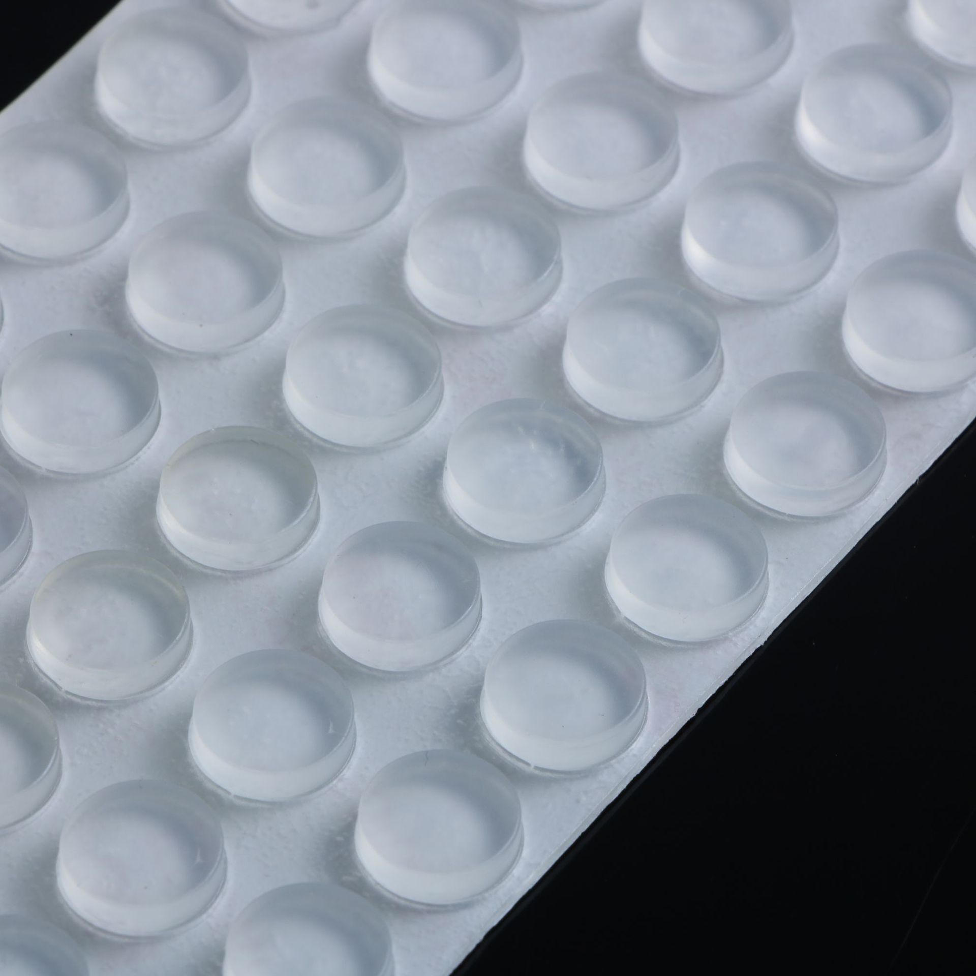 推荐圆柱形玻璃防撞垫 透明胶垫 防震防滑自粘半球形硅胶脚垫12*4