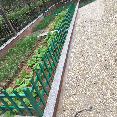 pvc塑钢栅栏 草坪护栏pvc花园隔离栅栏 pvc花圃围栏批发