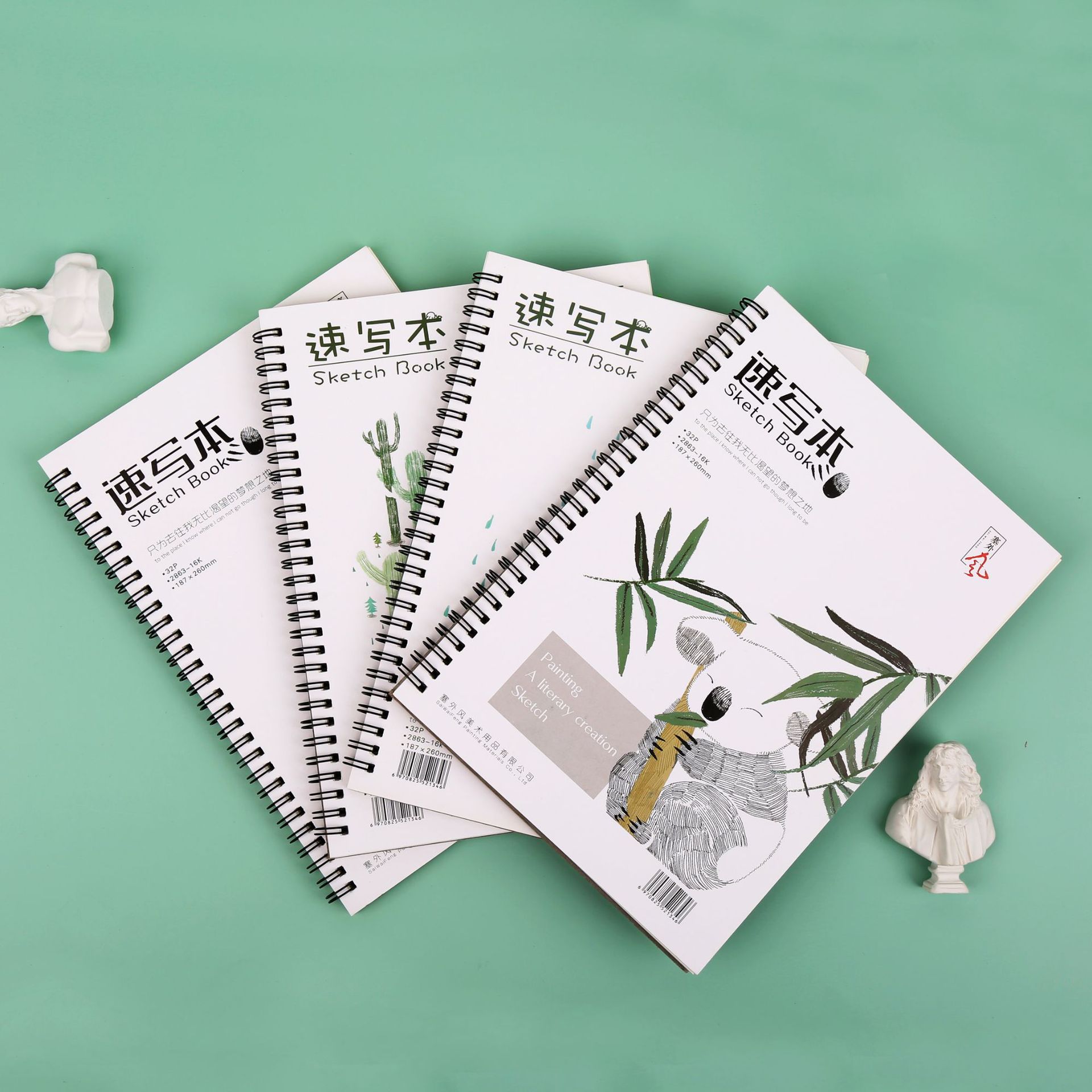 厂家定制16k美术绘画速写本a4空白涂鸦本学生练习用素描纸8k