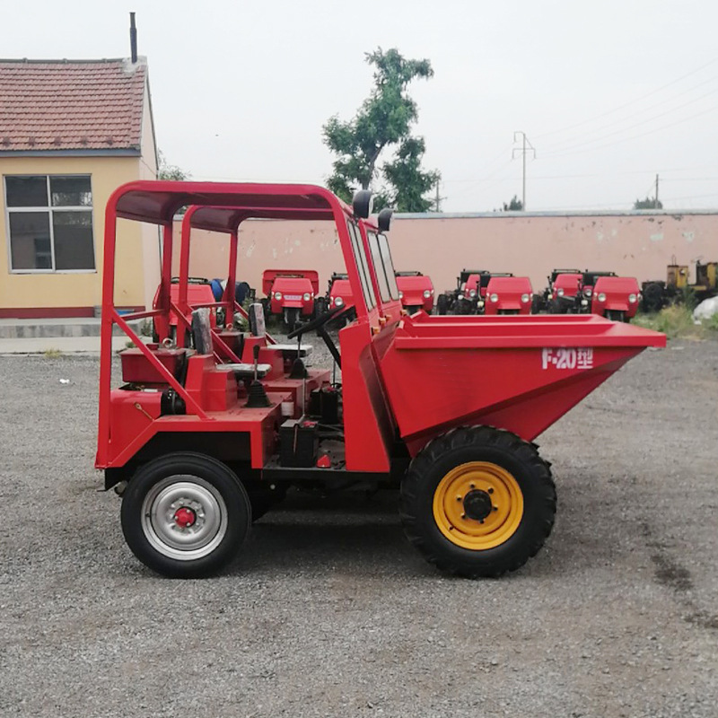 欧拓厂家直销18马力混凝土蹦蹦车 工地运输柴油前卸式四轮翻斗车