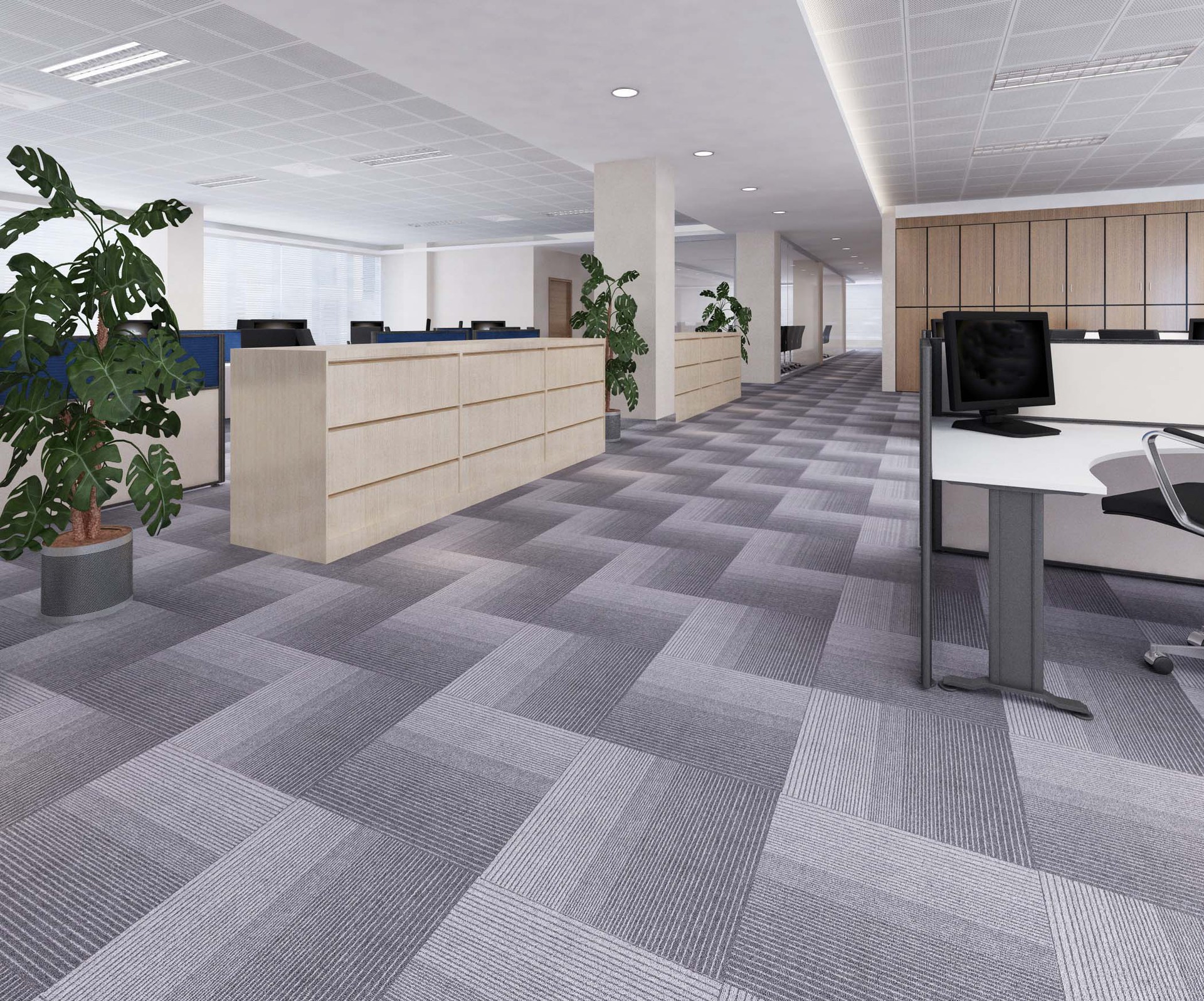 会议室工程写字楼商用地毯办公室地毯地垫方块满铺拼接式地毯地垫