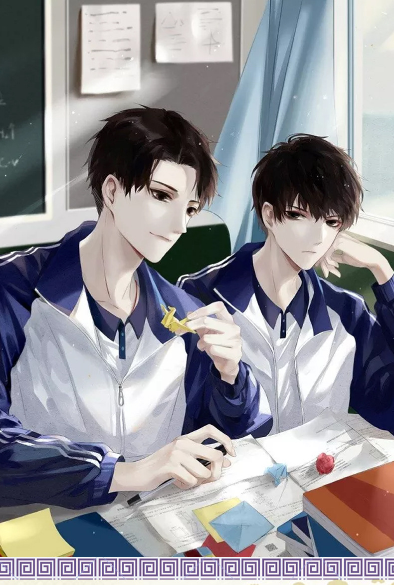 伪装学渣cos贺朝谢俞同款动漫同人日常校服cosplay服装全套现货