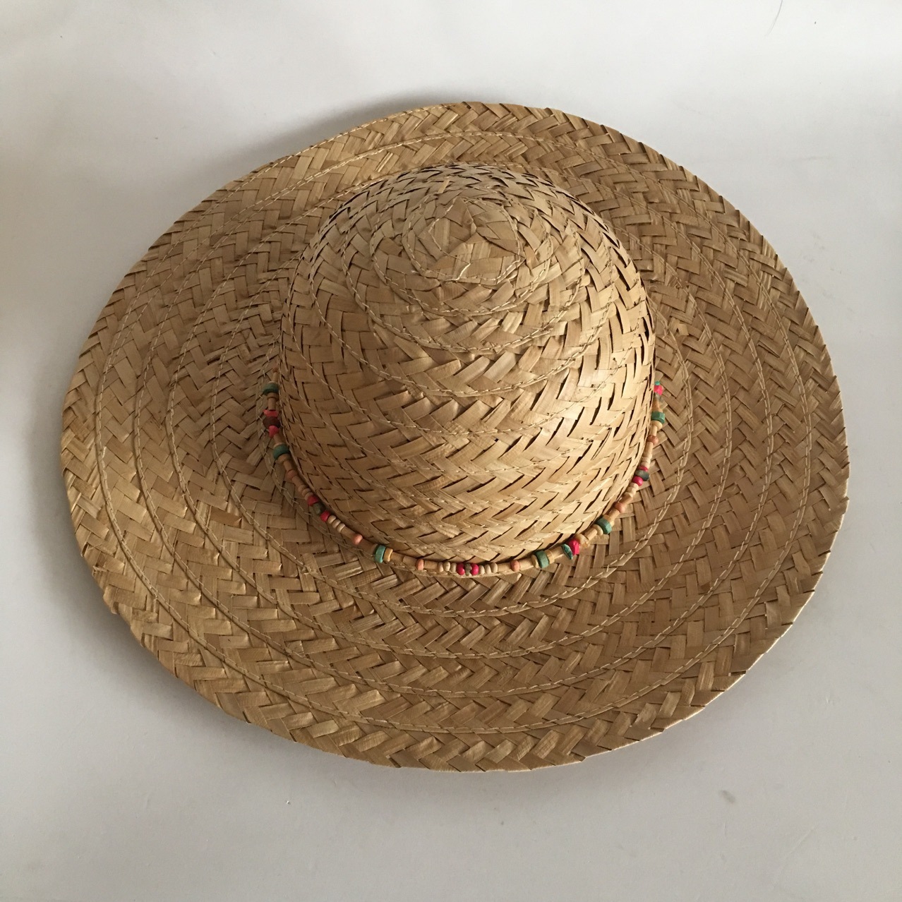 天然草葵叶草平边礼帽圆头大檐帽 男女士时尚休闲遮阳防晒太阳帽